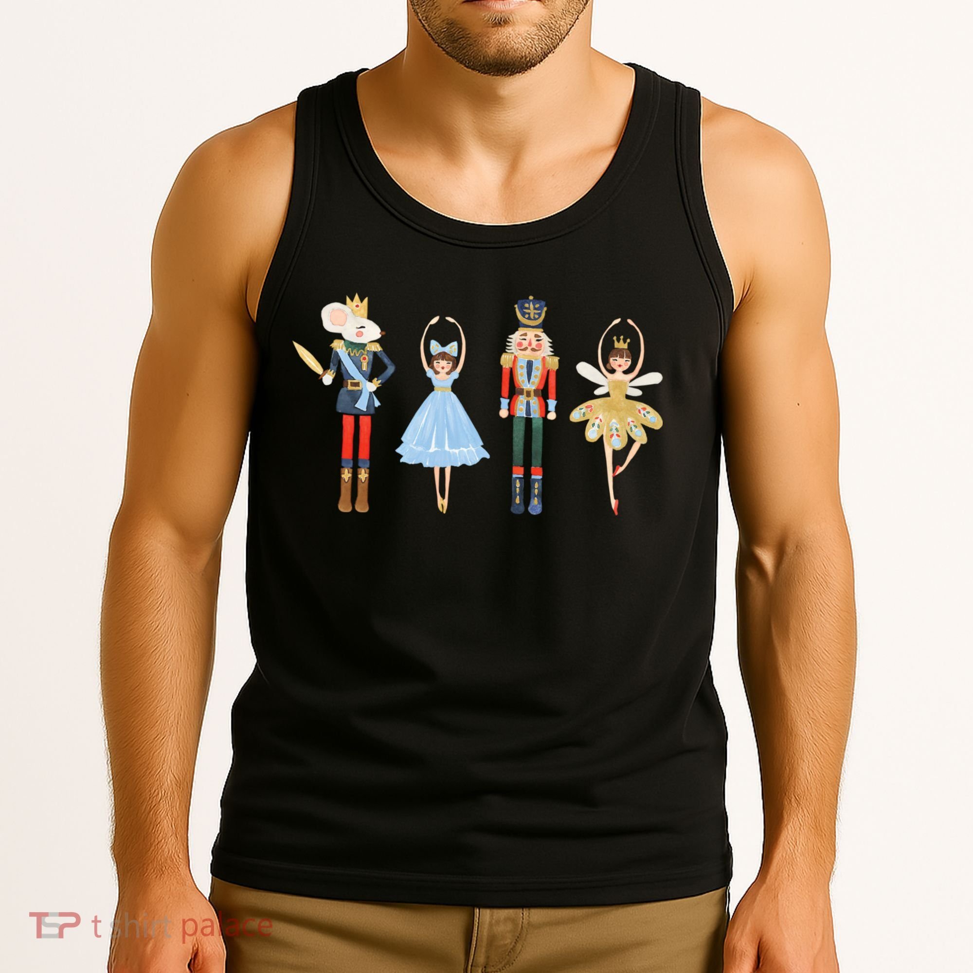 Christmas Nutcracker Rat/Mouse King Soldier Princess Family Tank Top