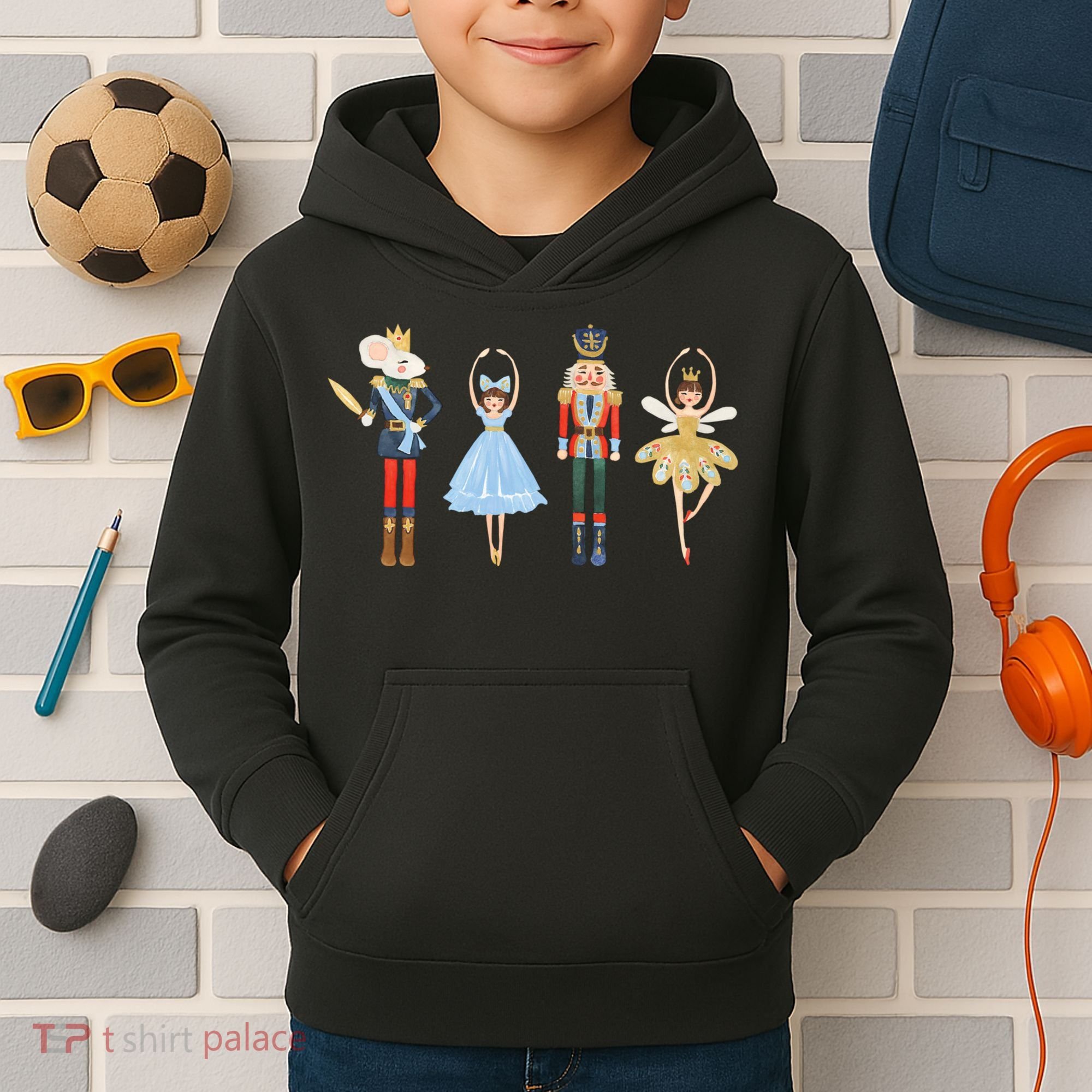 Christmas Nutcracker Rat/Mouse King Soldier Princess Family Kids Hoodie