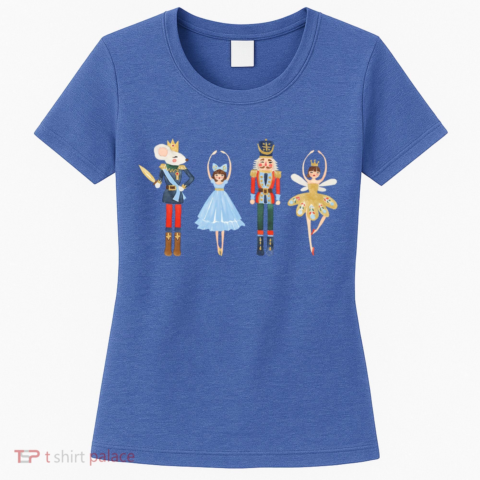 Christmas Nutcracker Rat/Mouse King Soldier Princess Family Women's T-Shirt