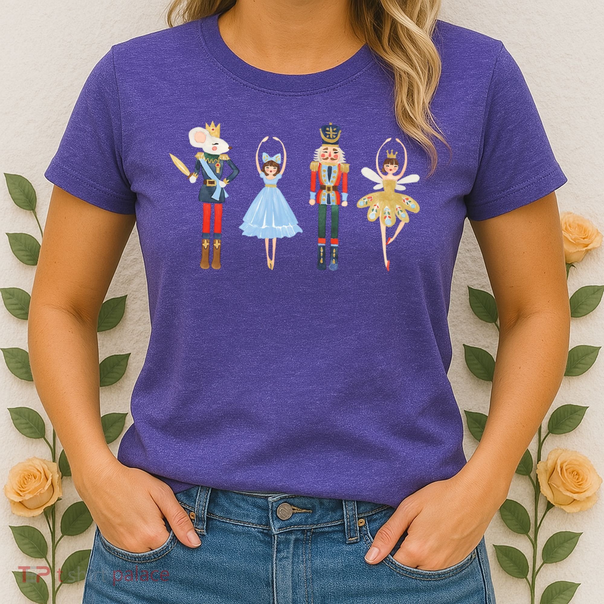 Christmas Nutcracker Rat/Mouse King Soldier Princess Family Women's T-Shirt