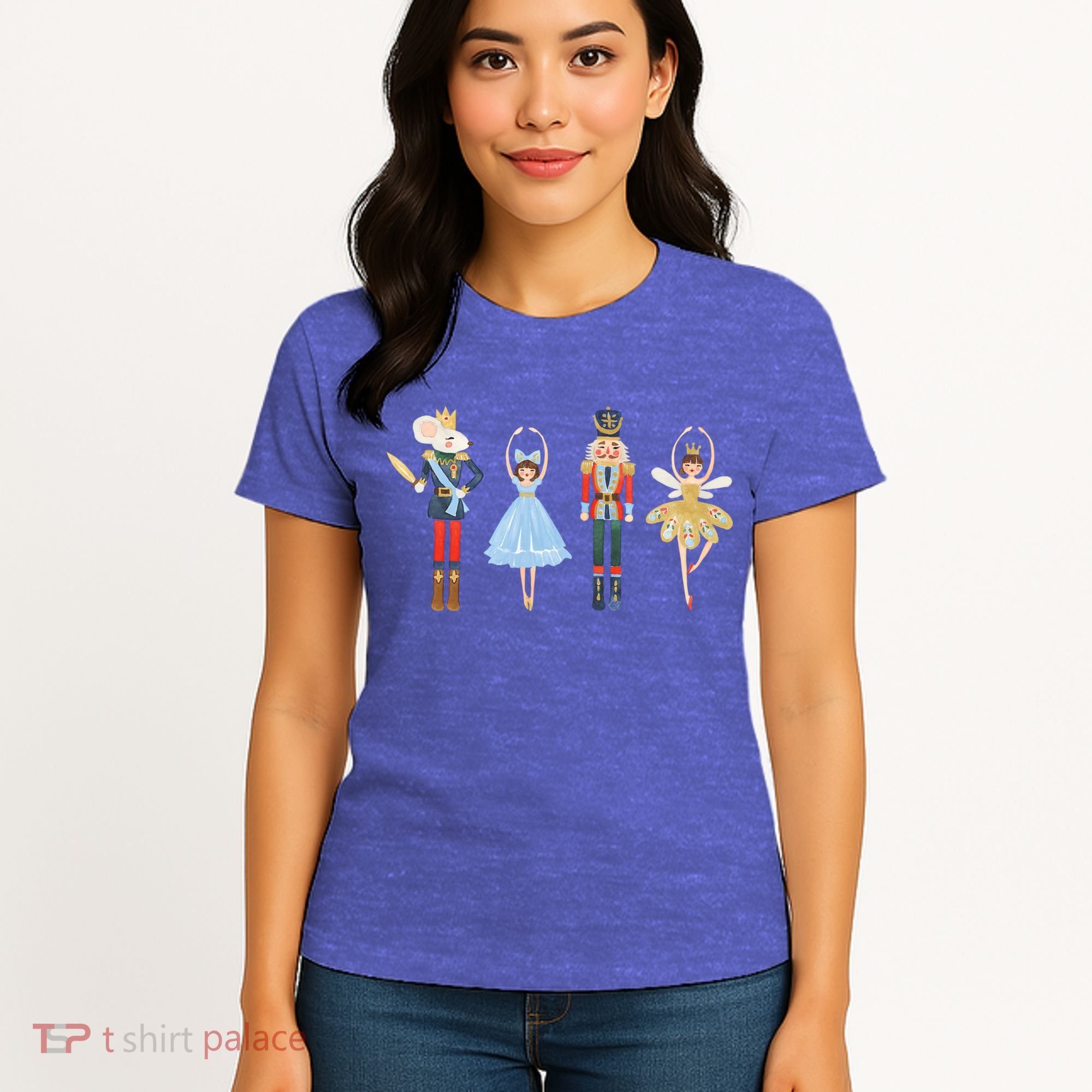 Christmas Nutcracker Rat/Mouse King Soldier Princess Family Women's T-Shirt