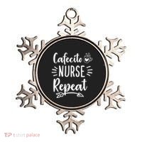Cafecito Nurse Repeat Nurses Need Coffee Gift Ornament thumb 0