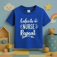 Cafecito Nurse Repeat Nurses Need Coffee Gift Toddler T-Shirt thumb 3