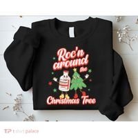 Christmas Nurse Roc'n Around The Christmas Tree NICU L'D Sweatshirt thumb 2