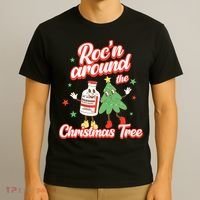 Christmas Nurse Roc'n Around The Christmas Tree NICU L'D T-Shirt thumb 3