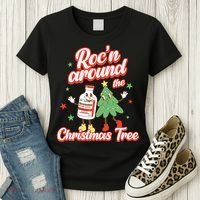 Christmas Nurse Roc'n Around The Christmas Tree NICU L'D Women's T-Shirt thumb 3
