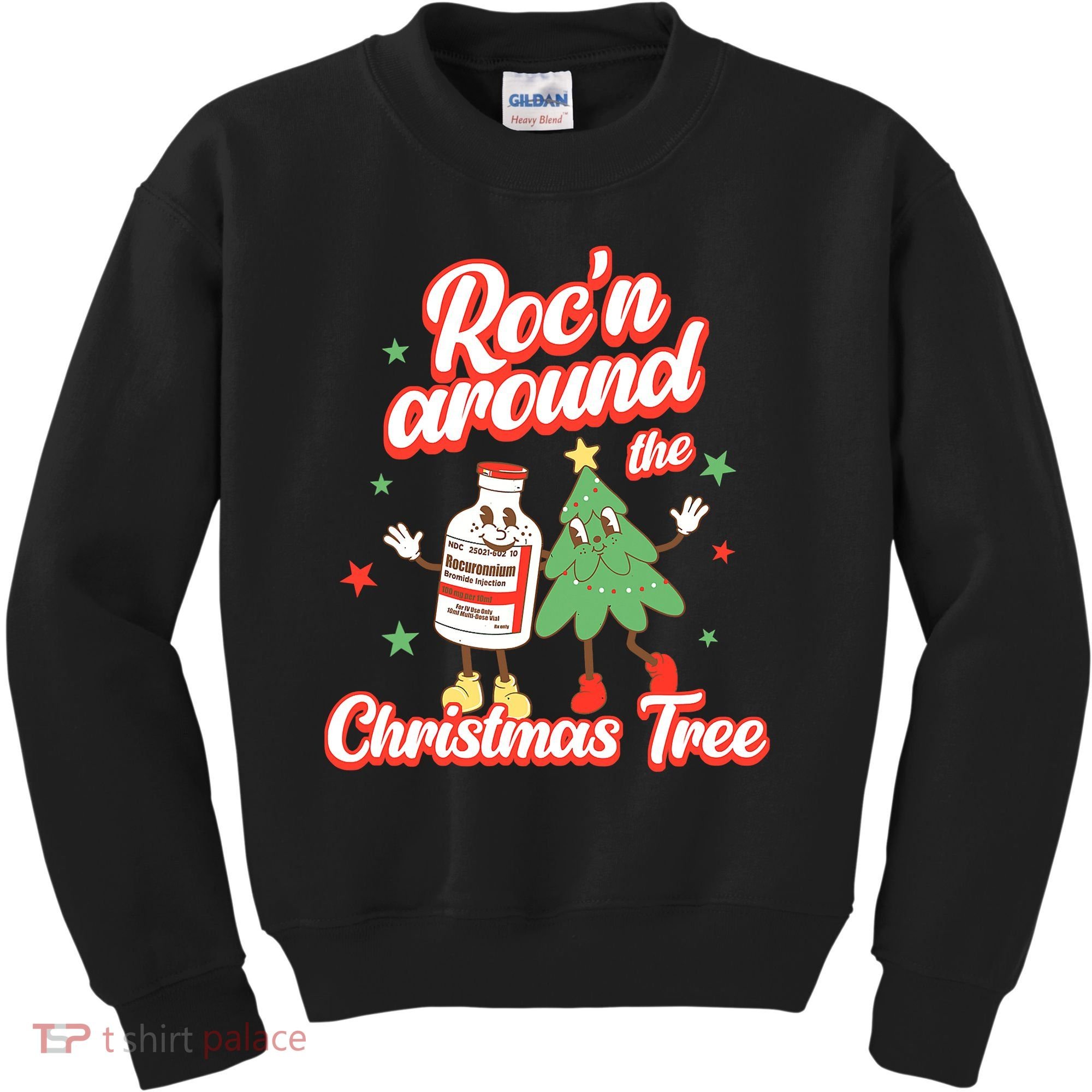 Christmas Nurse Roc'n Around The Christmas Tree NICU L'D Kids Sweatshirt