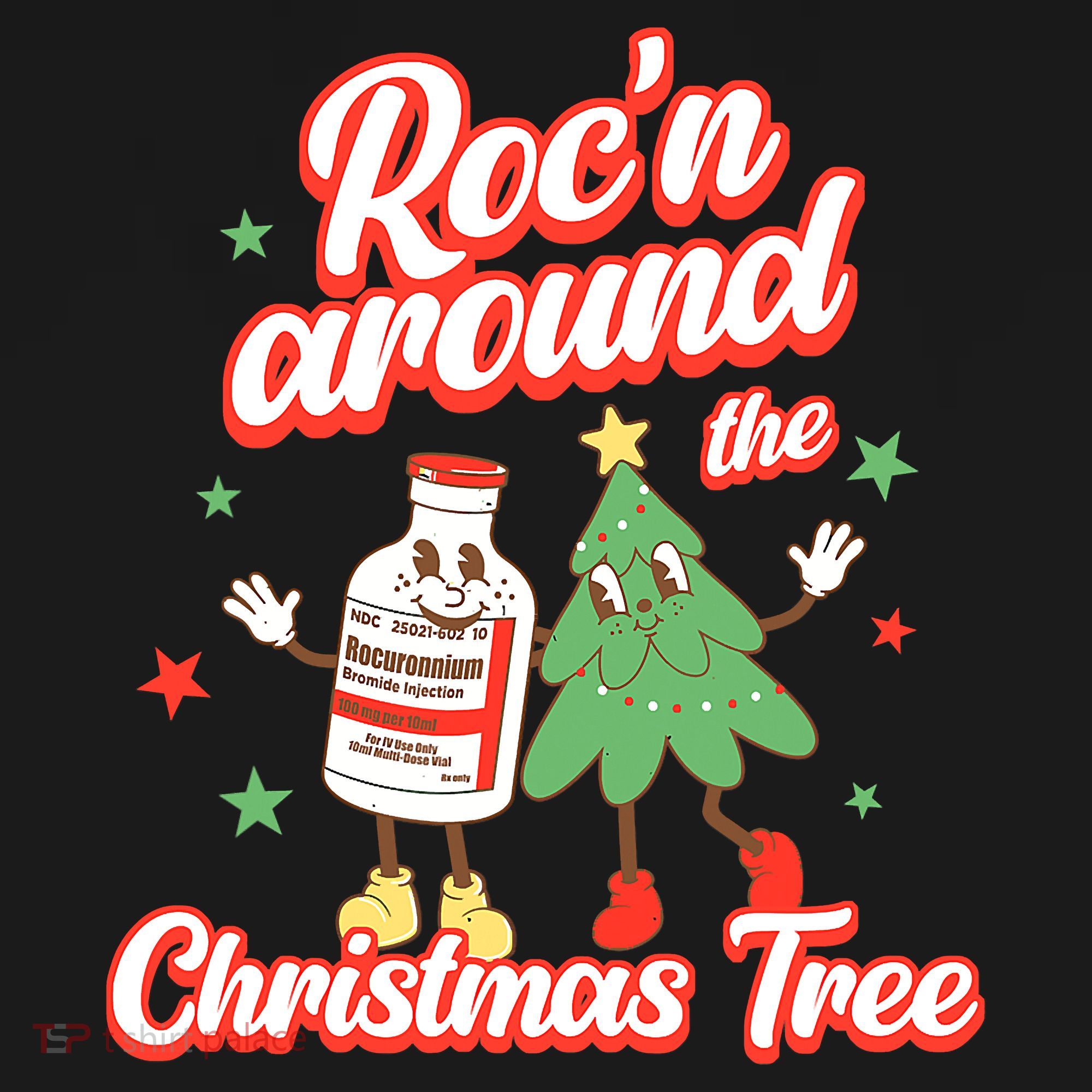 Christmas Nurse Roc'n Around The Christmas Tree NICU L'D Kids Long Sleeve Shirt