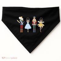 Christmas Nutcracker Ratmouse King Soldier Princess Family USA-Made Doggie Bandana thumb 0