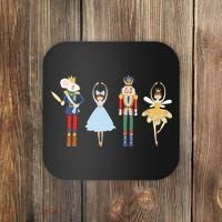 Christmas Nutcracker Ratmouse King Soldier Princess Family Coaster thumb 0