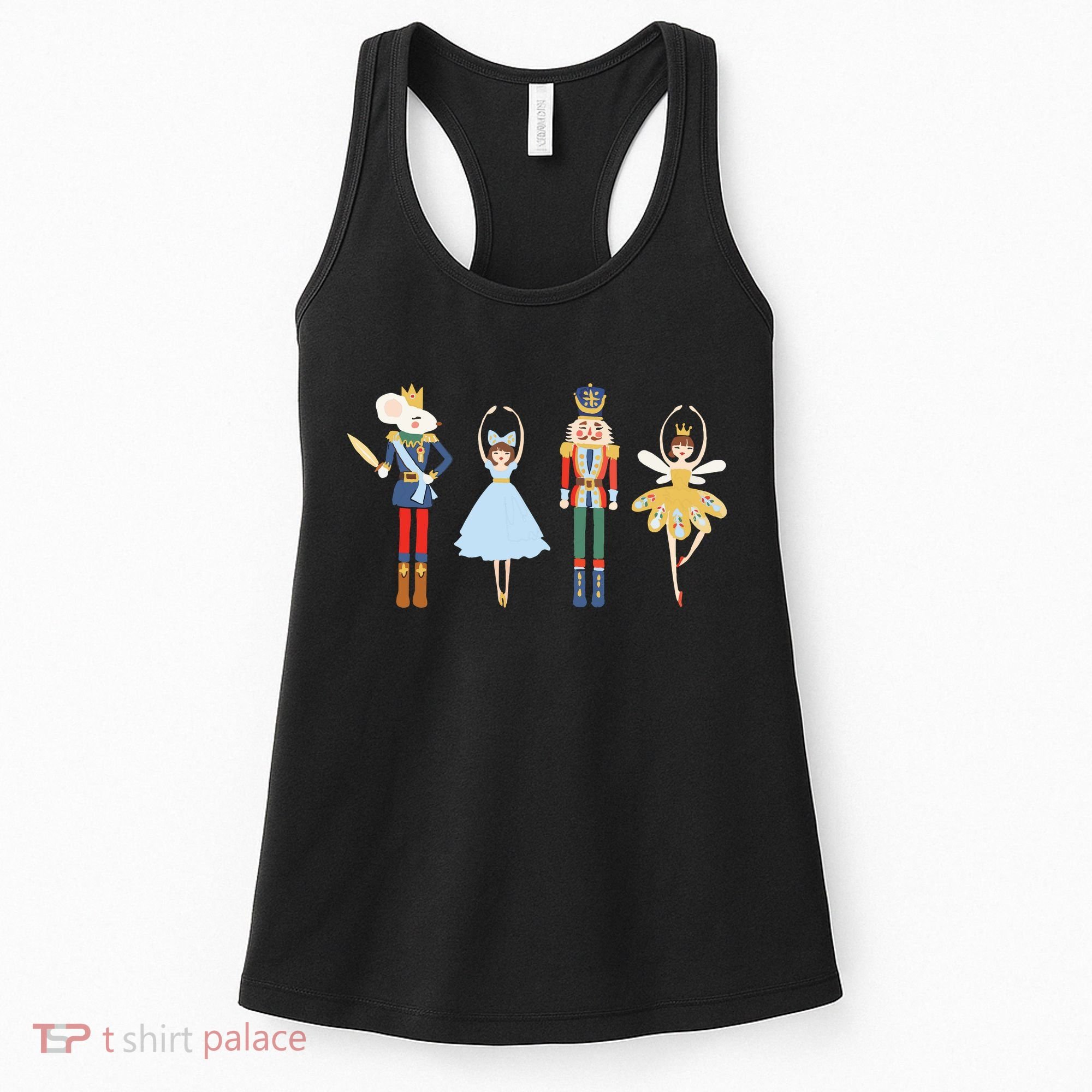 Christmas Nutcracker Ratmouse King Soldier Princess Family Women's Tank Top