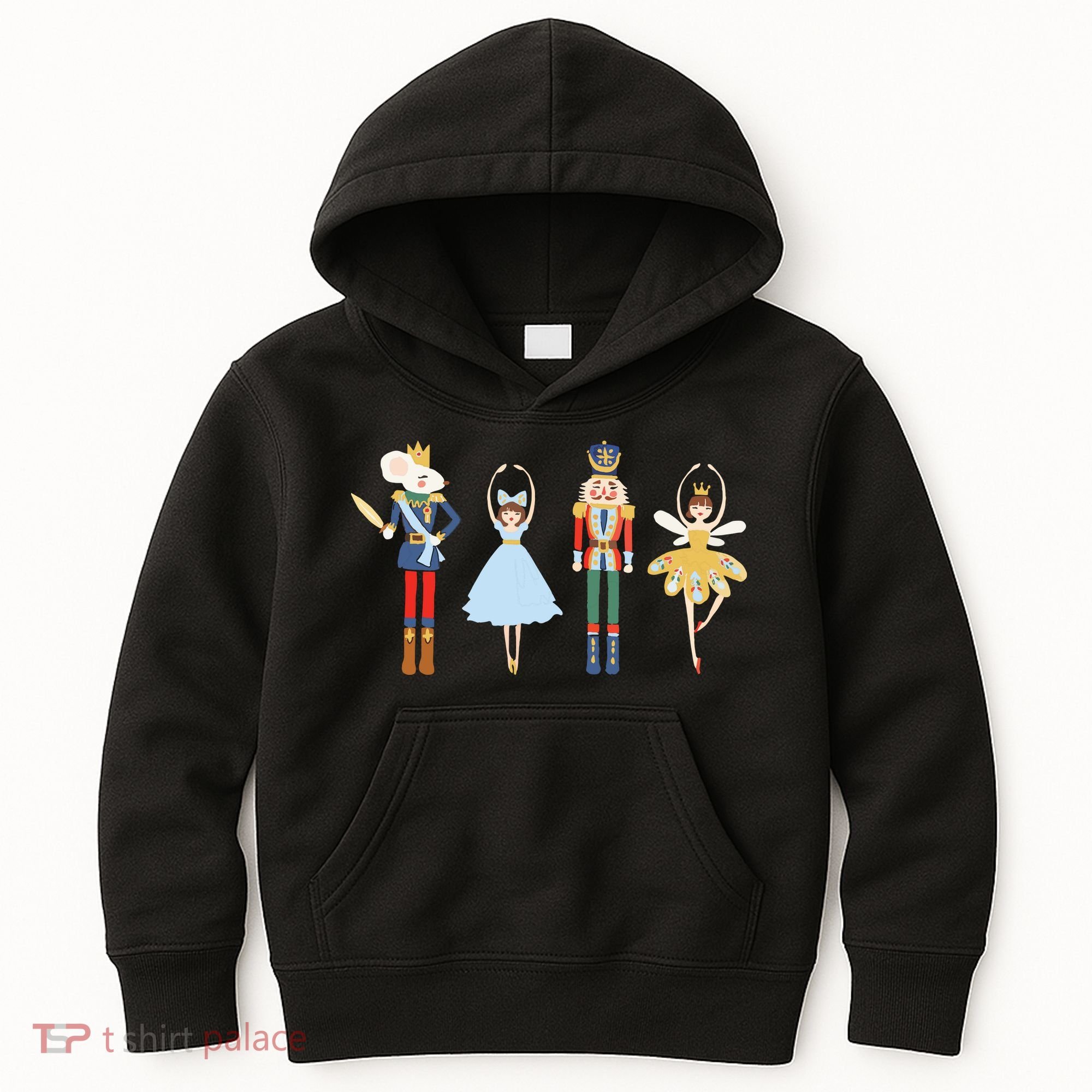 Christmas Nutcracker Ratmouse King Soldier Princess Family Kids Hoodie
