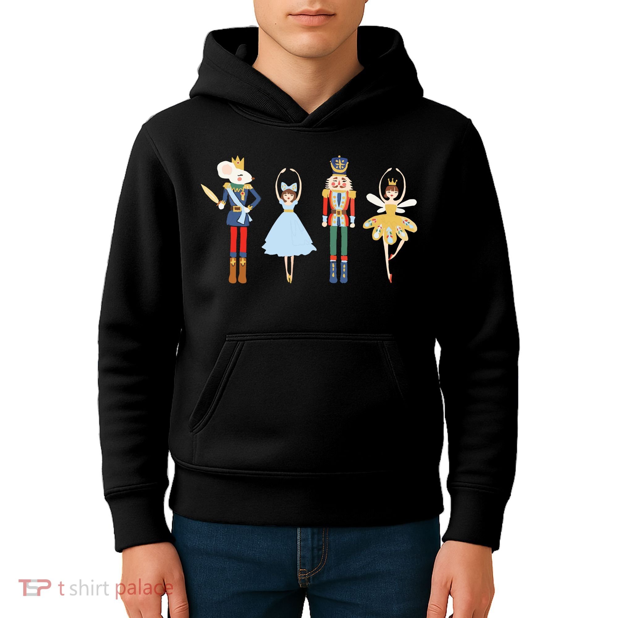 Christmas Nutcracker Ratmouse King Soldier Princess Family Kids Hoodie