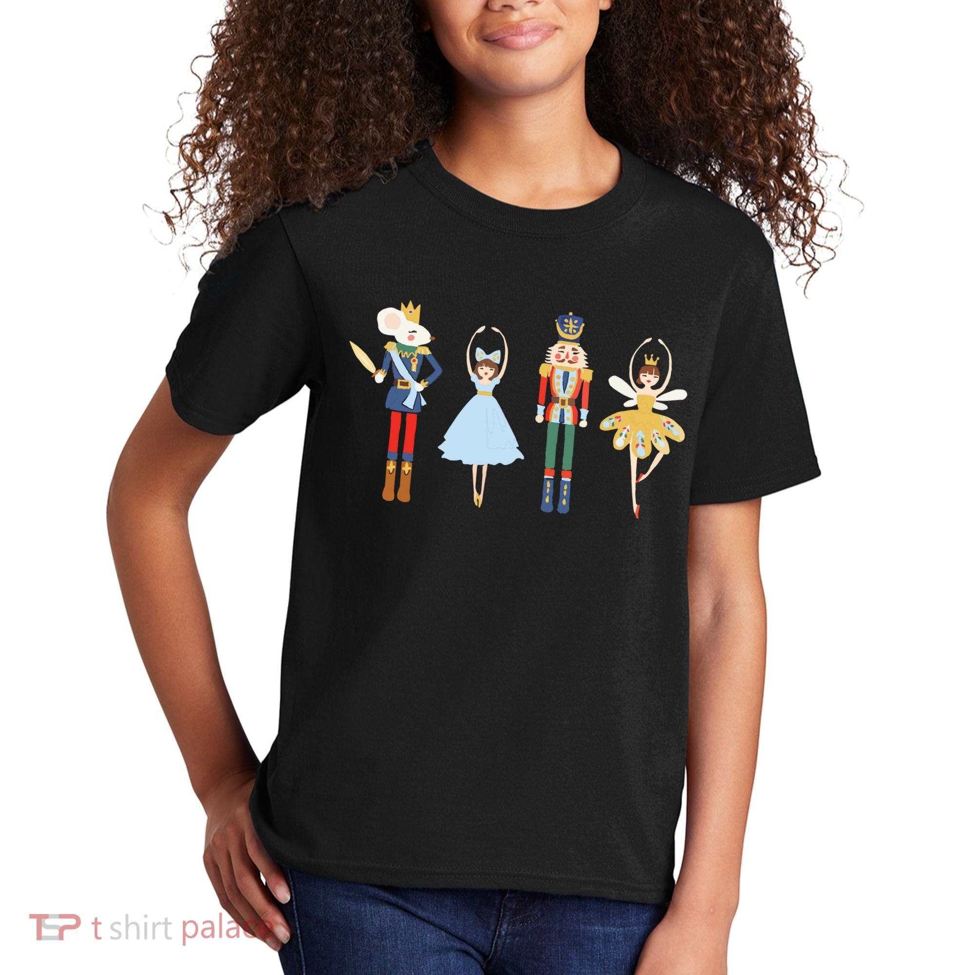 Christmas Nutcracker Ratmouse King Soldier Princess Family Kids T-Shirt