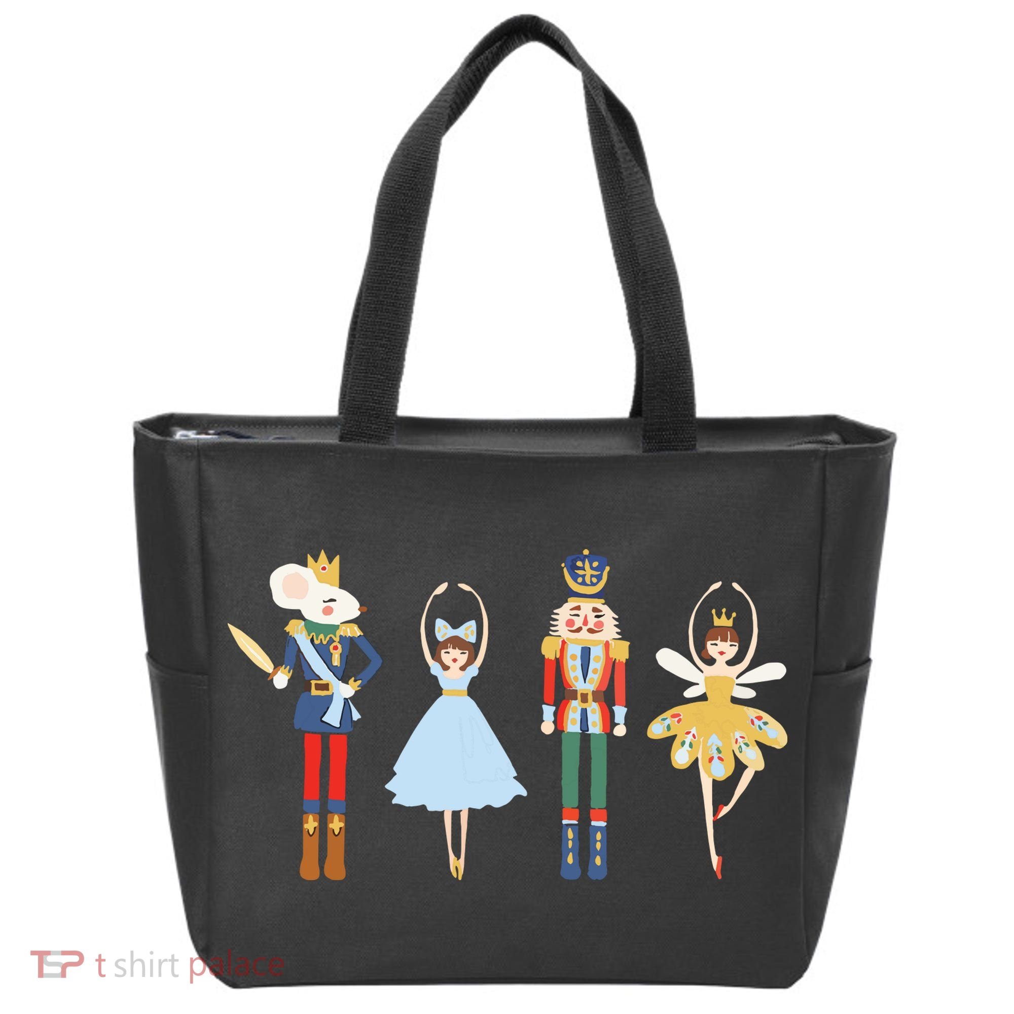 Christmas Nutcracker Ratmouse King Soldier Princess Family Tote Bag