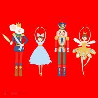 Christmas Nutcracker Ratmouse King Soldier Princess Family Santa Hat thumb 1