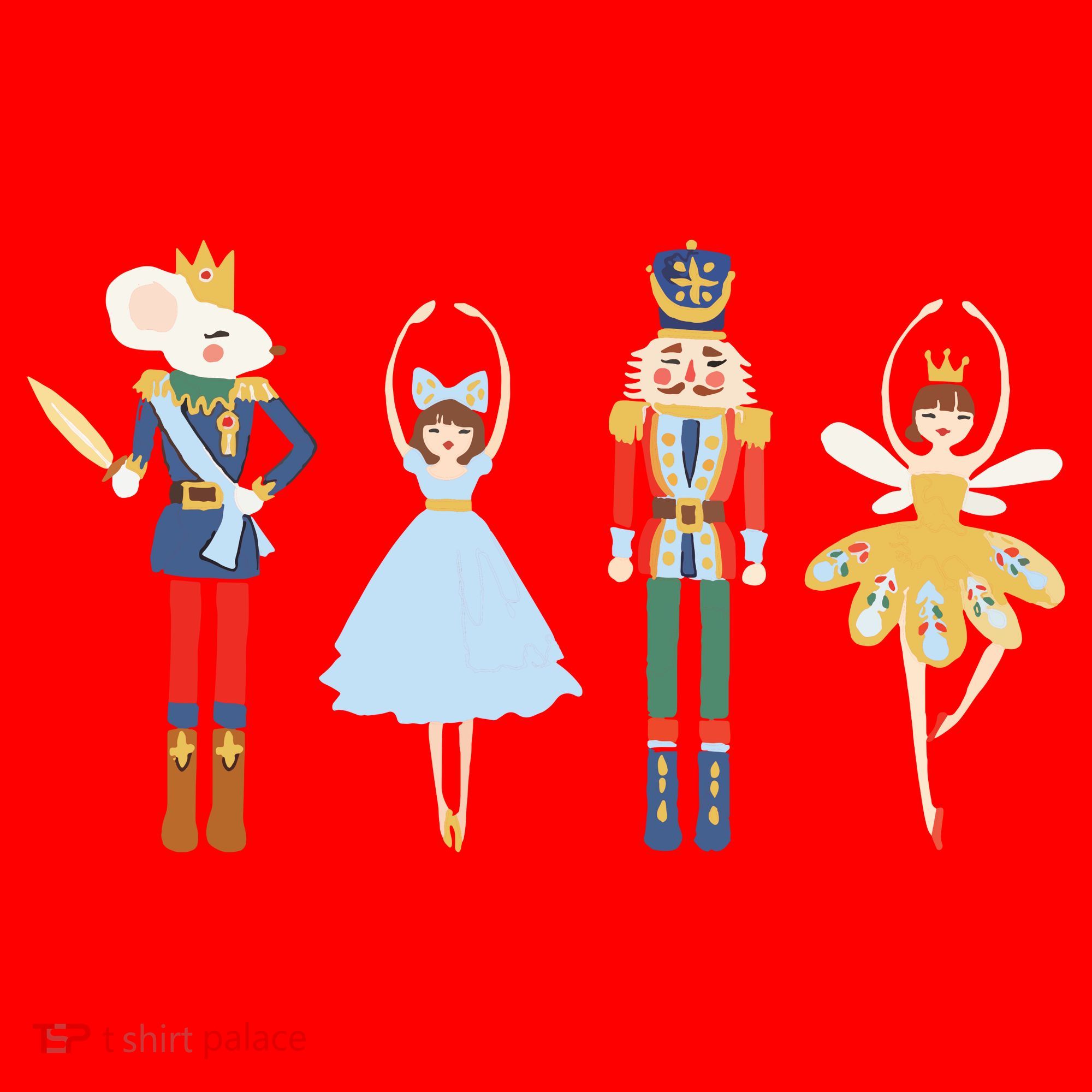 Christmas Nutcracker Ratmouse King Soldier Princess Family Santa Hat