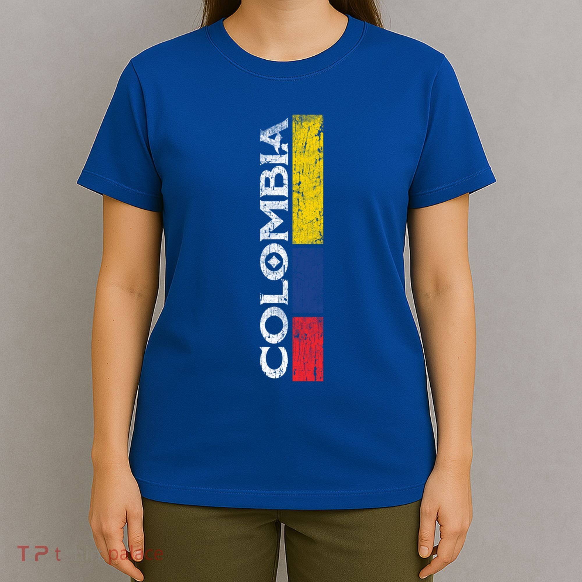 Colombia National Soccer Team Pride Flag Colombian Cool Gift T-Shirt