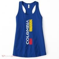 Colombia National Soccer Team Pride Flag Colombian Cool Gift Women's Tank Top thumb 0