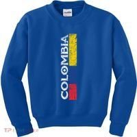 Colombia National Soccer Team Pride Flag Colombian Cool Gift Kids Sweatshirt thumb 0
