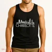 Charlotte Nc Skyline Tank Top thumb 3