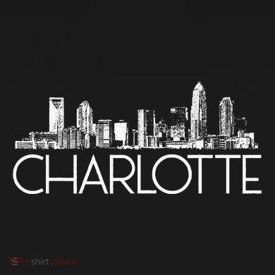 Charlotte Nc Skyline Cropped Pullover Crew