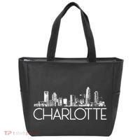 Charlotte Nc Skyline Tote Bag thumb 0