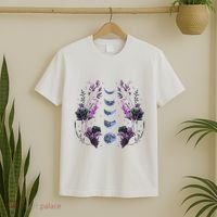 Cosmos Night Stargazers Vintage Celestial Lunar Moon Cycle T-Shirt thumb 2