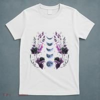 Cosmos Night Stargazers Vintage Celestial Lunar Moon Cycle T-Shirt thumb 5