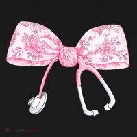 Coquette Nurse Stethoscope Bow Nurse Appreciation Gift Women's Hoodie thumb 2