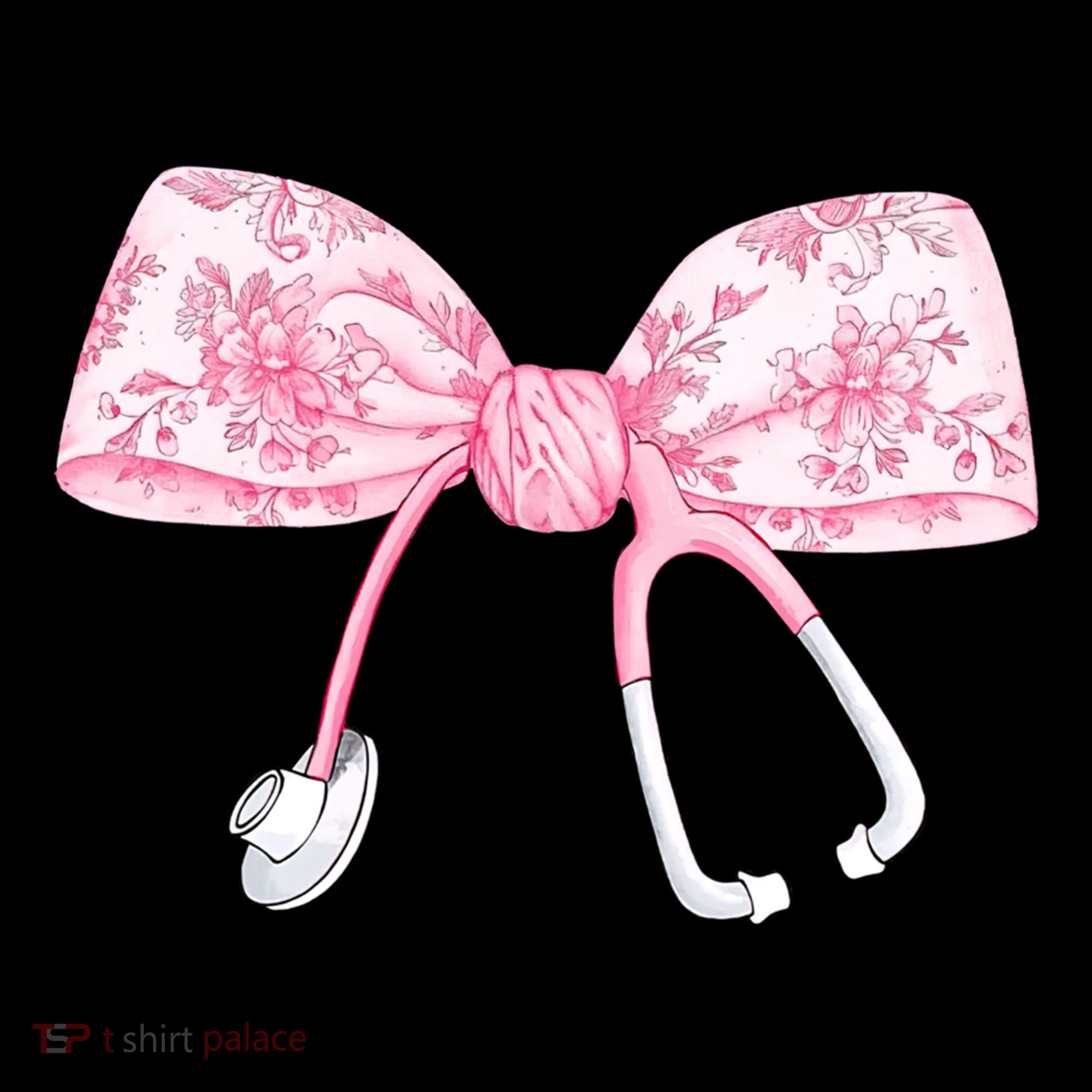 Coquette Nurse Stethoscope Bow Nurse Appreciation Gift Women's Hoodie