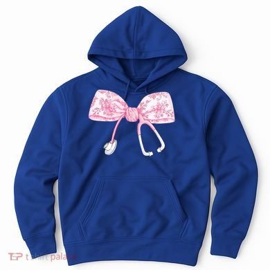 Coquette Nurse Stethoscope Bow Nurse Appreciation Gift Hoodie
