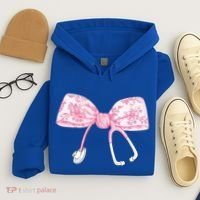 Coquette Nurse Stethoscope Bow Nurse Appreciation Gift Hoodie thumb 4