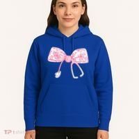 Coquette Nurse Stethoscope Bow Nurse Appreciation Gift Hoodie thumb 5
