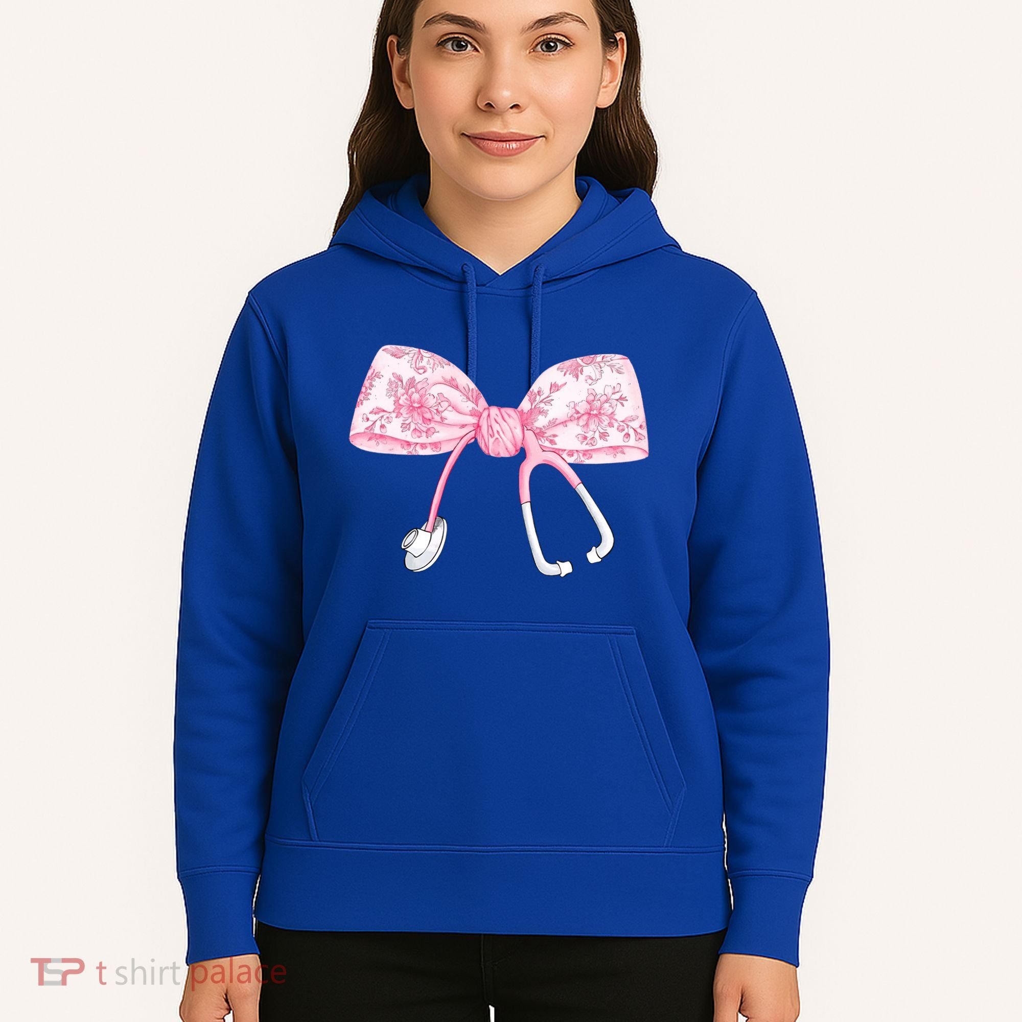 Coquette Nurse Stethoscope Bow Nurse Appreciation Gift Hoodie