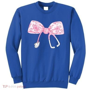 Coquette Nurse Stethoscope Bow Nurse Appreciation Gift Sweatshirt