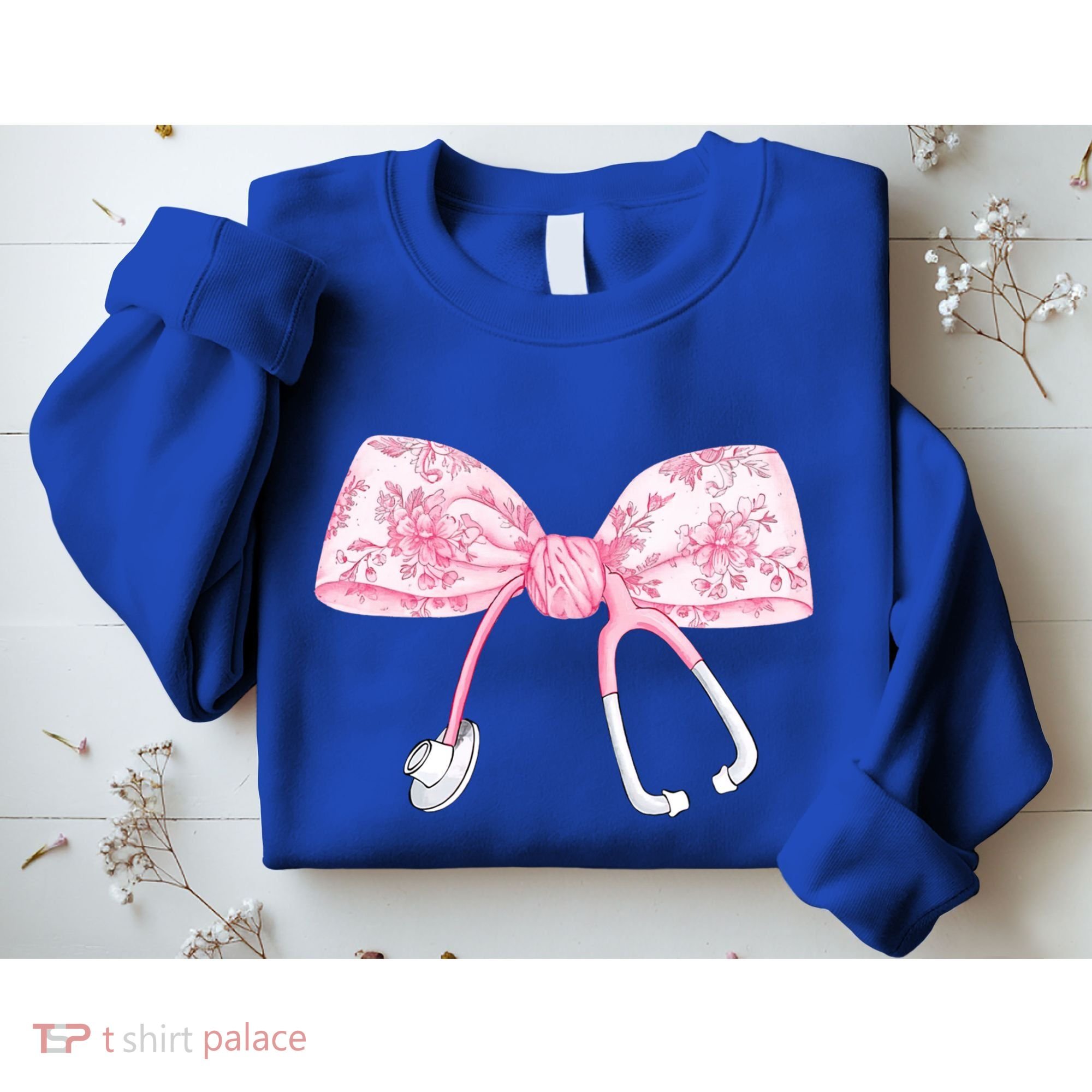 Coquette Nurse Stethoscope Bow Nurse Appreciation Gift Sweatshirt