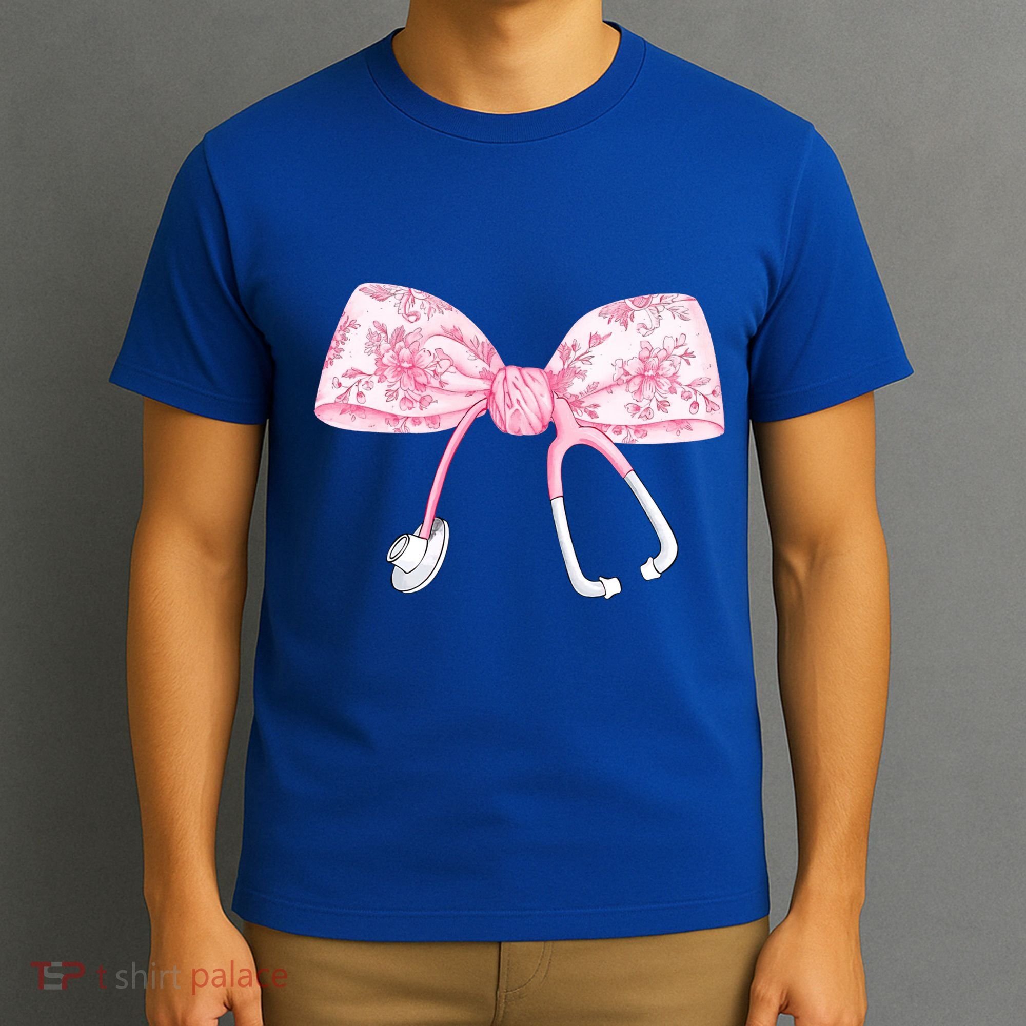 Coquette Nurse Stethoscope Bow Nurse Appreciation Gift T-Shirt