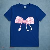 Coquette Nurse Stethoscope Bow Nurse Appreciation Gift T-Shirt thumb 5