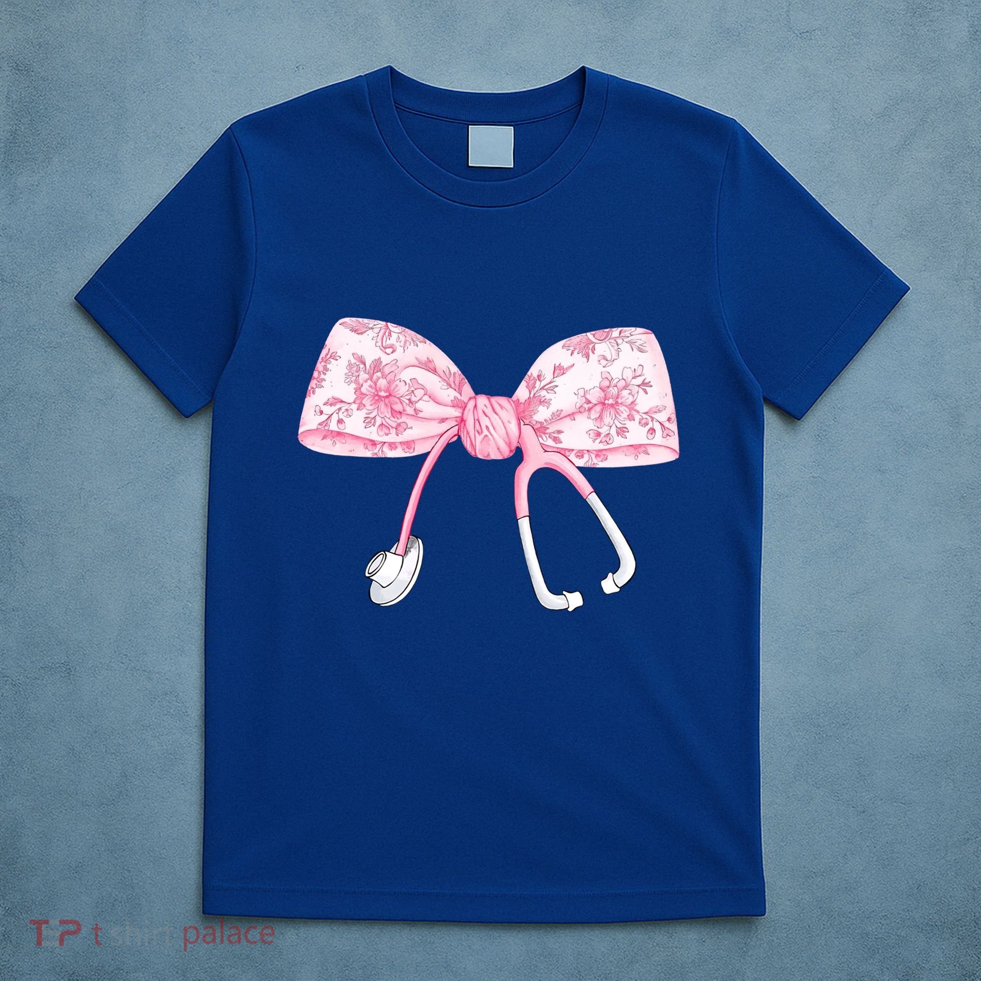 Coquette Nurse Stethoscope Bow Nurse Appreciation Gift T-Shirt