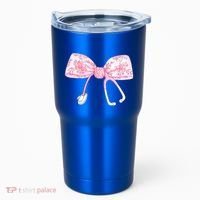 Coquette Nurse Stethoscope Bow Nurse Appreciation Gift Tumbler thumb 0
