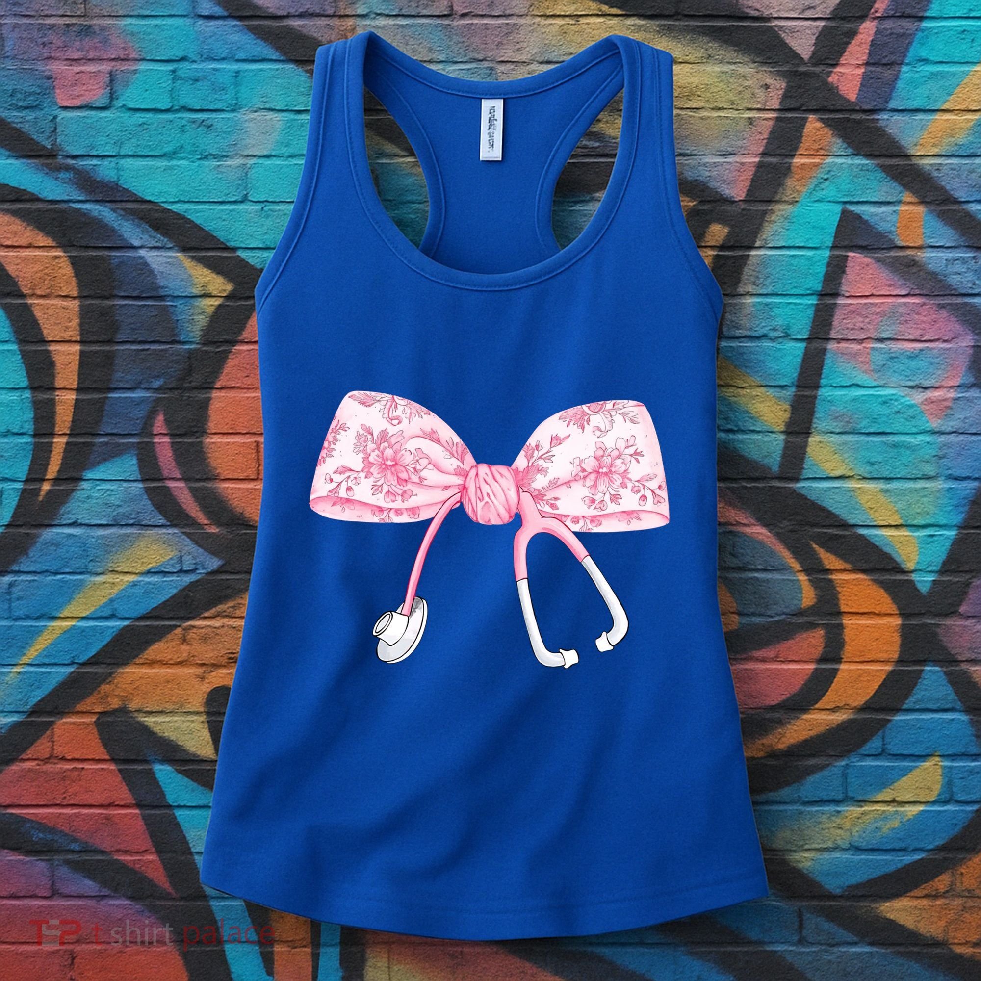 Coquette Nurse Stethoscope Bow Nurse Appreciation Gift Women's Tank Top