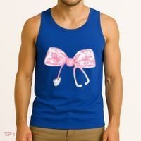 Coquette Nurse Stethoscope Bow Nurse Appreciation Gift Tank Top thumb 3