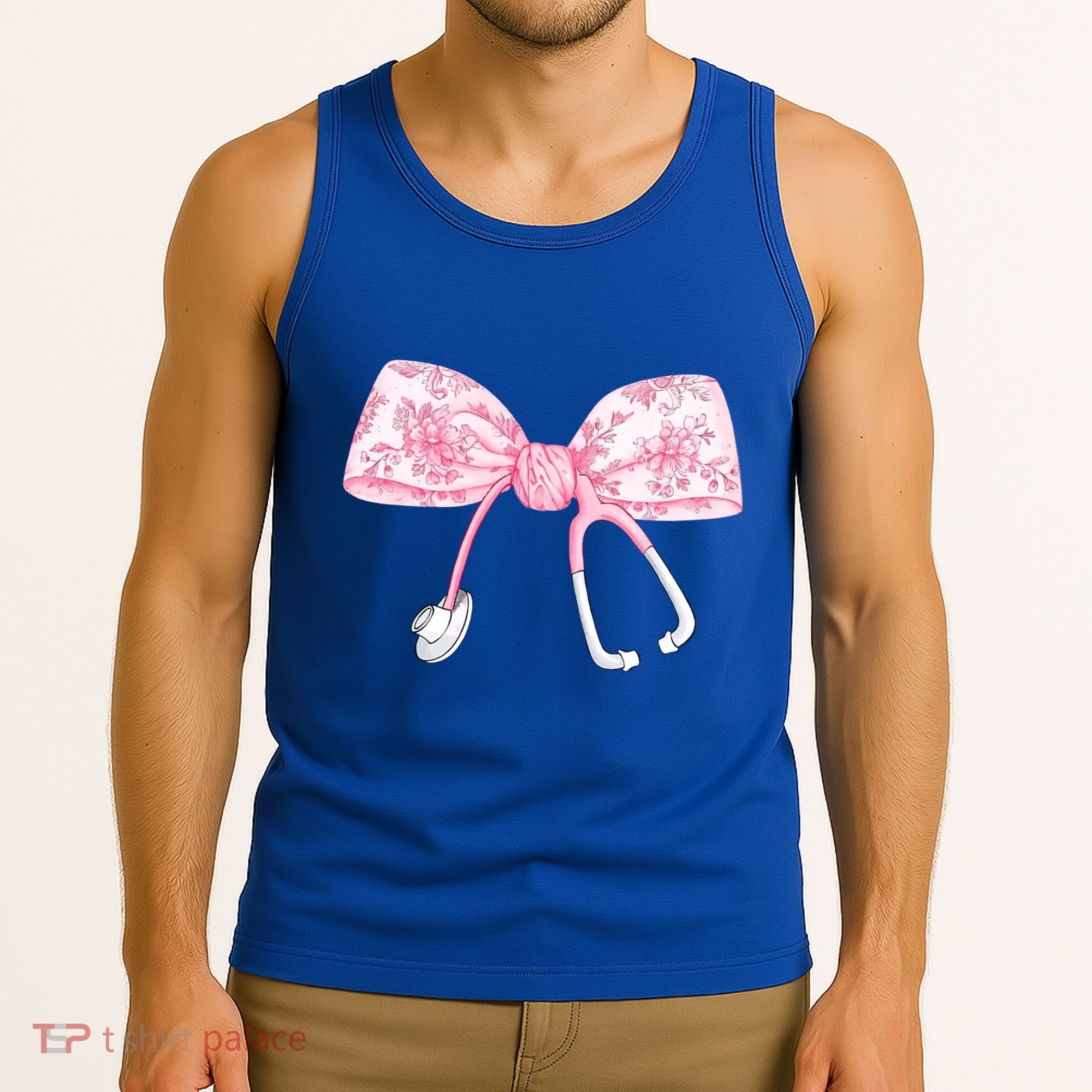 Coquette Nurse Stethoscope Bow Nurse Appreciation Gift Tank Top