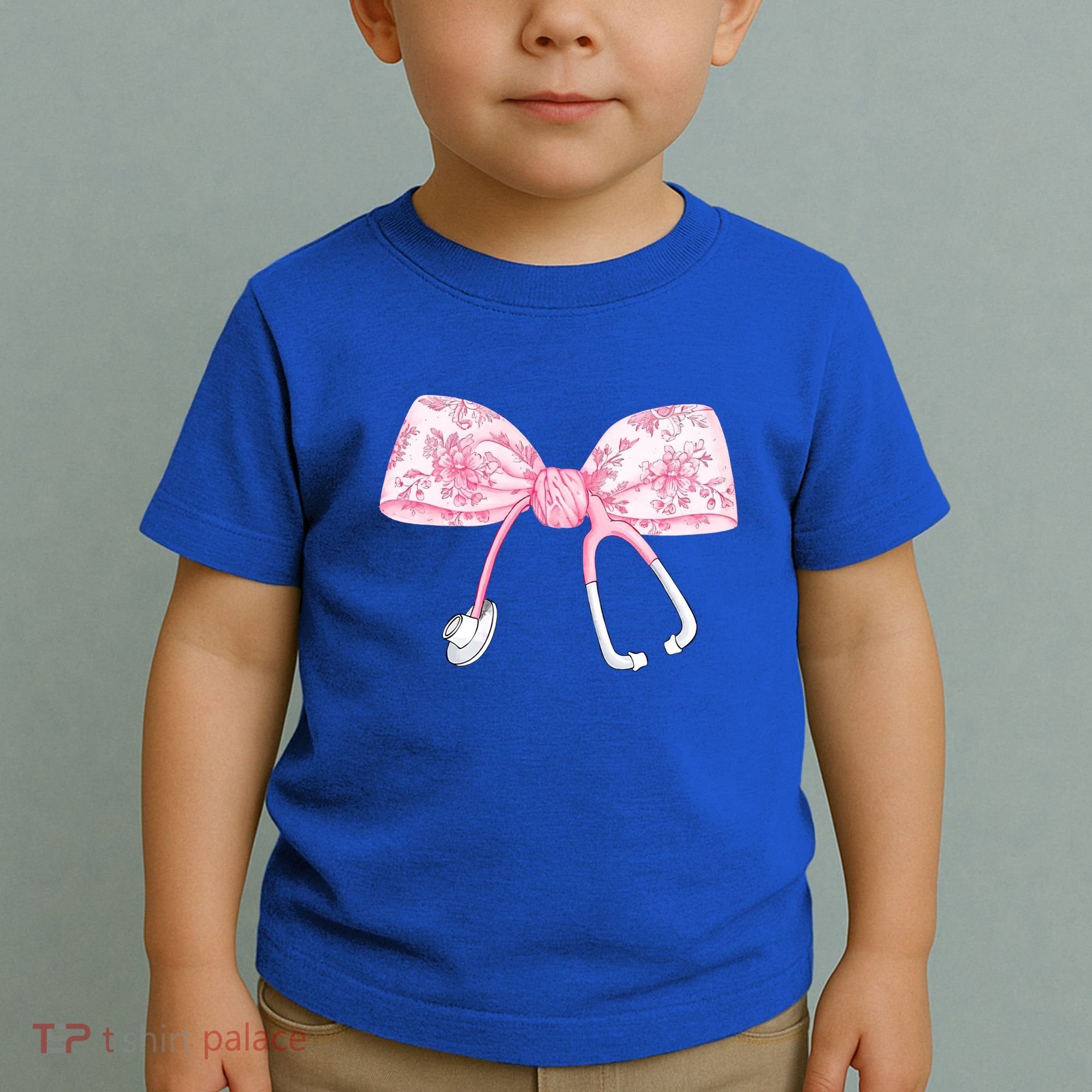 Coquette Nurse Stethoscope Bow Nurse Appreciation Gift Toddler T-Shirt