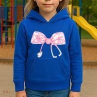 Coquette Nurse Stethoscope Bow Nurse Appreciation Gift Kids Hoodie thumb 3