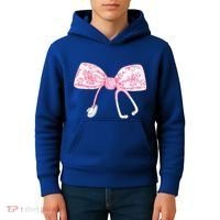 Coquette Nurse Stethoscope Bow Nurse Appreciation Gift Kids Hoodie thumb 4