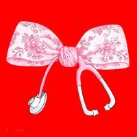 Coquette Nurse Stethoscope Bow Nurse Appreciation Gift Santa Hat thumb 1