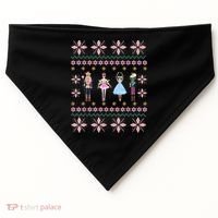 Christmas Nutcracker Squad Ballet Dance Funny Xmas Holiday USA-Made Doggie Bandana thumb 0