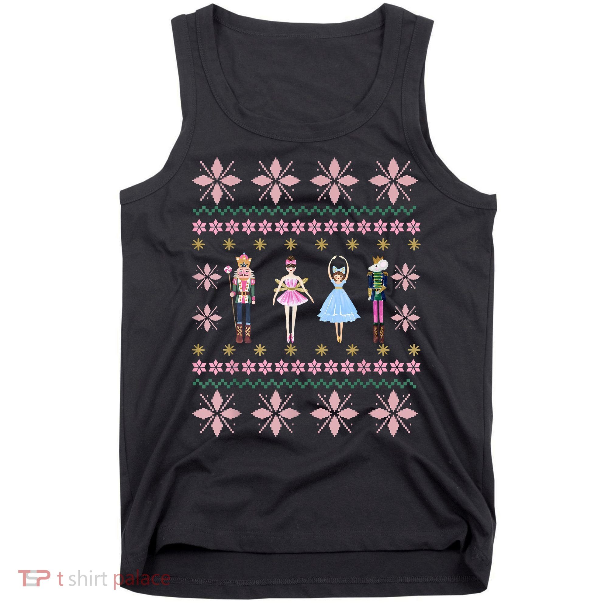 Christmas Nutcracker Squad Ballet Dance Funny Xmas Holiday Tank Top